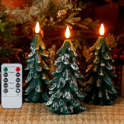 Veelzijdige Vlamloze Taper kaarsen Echte Wax Kerstboom kaarsen