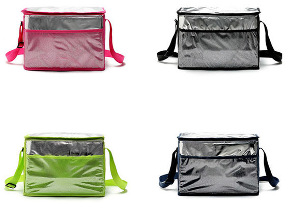 Groene Aluminiumfolie Geïsoleerde Tote Lunch Bag With Shoulder-Riem